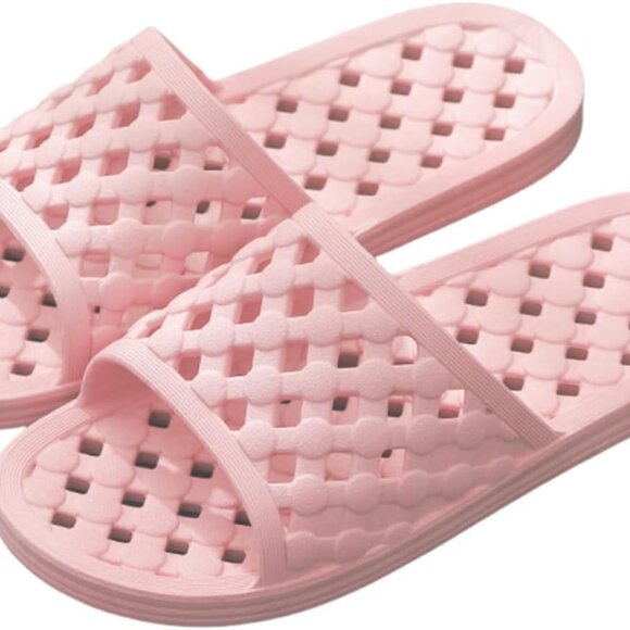 Shoes - Adult Soft Non-Slip Bath Slippers with Drain Holes Quick Dry Unisex